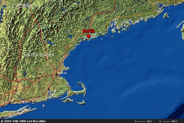Map of Bath, Maine