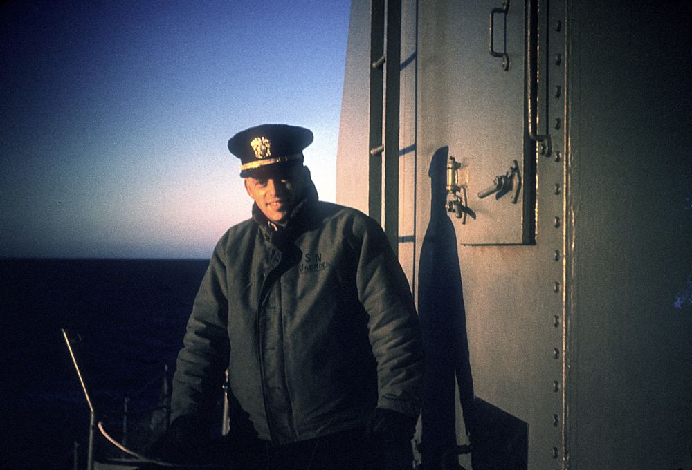 Ensign Ken Rider by gun mount #52