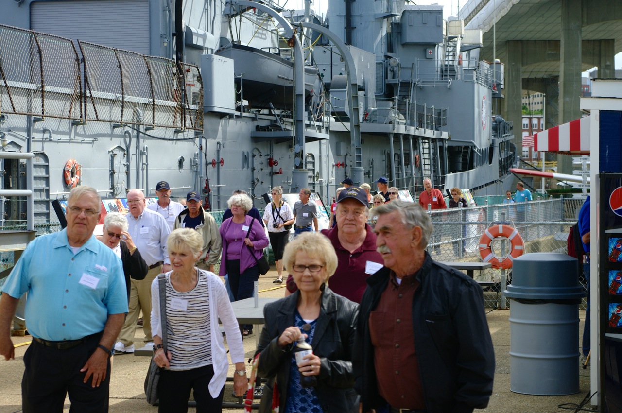 Boarding U.S.S. Massachusetts Boarding USS Massachusetts